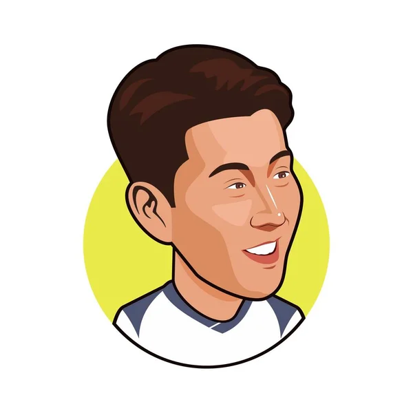 Heung-Min Son illustration, Vector image