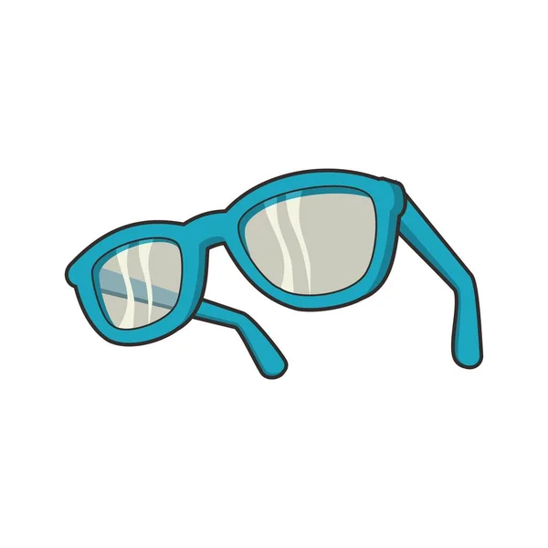 Sunglasses Blue Color Vector Image — ストックベクタ