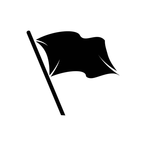 Black flag icons. vector image