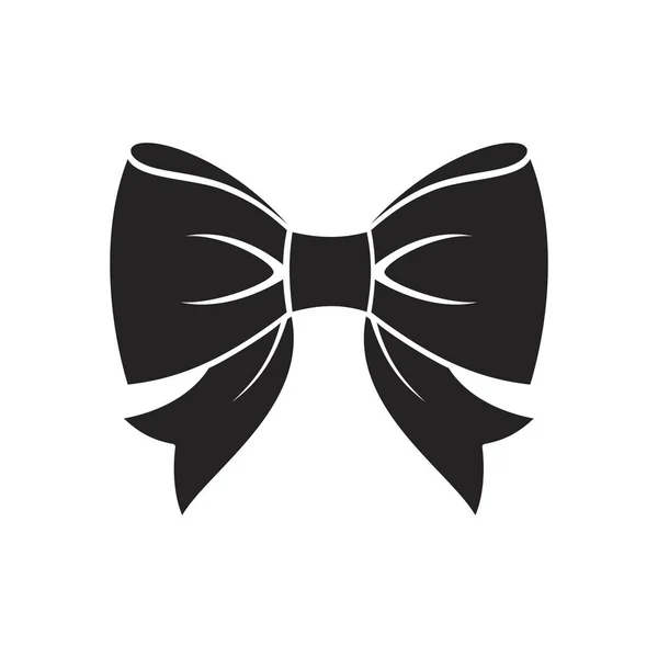 Bow Tie Icon White Background Vector Image — Stockvektor