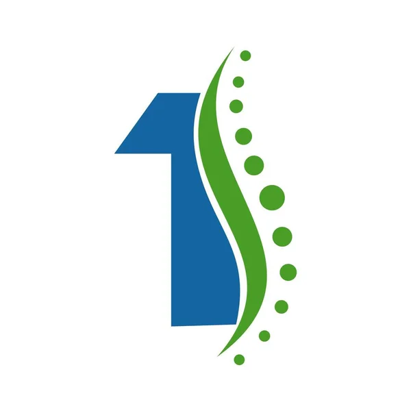 One Orthopedic Health Logo Vector Image — Stok Vektör