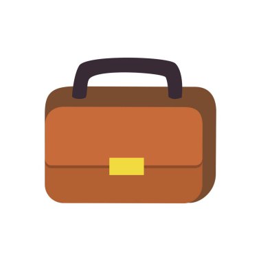 Business suitcase bag or briefcase. Vector image