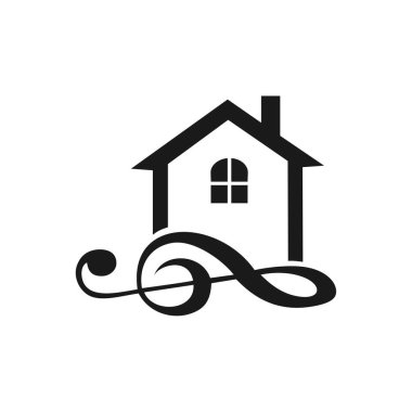 ev simgesi vektör illüstrasyonu