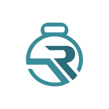 İlk harf logo tasarım vektör şablonu