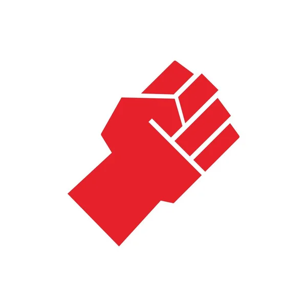 Red Hand Fist Logo Business Logo Template Web Site — Διανυσματικό Αρχείο