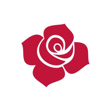 gül çiçeği ikonu vektör illüstrasyon tasarımı