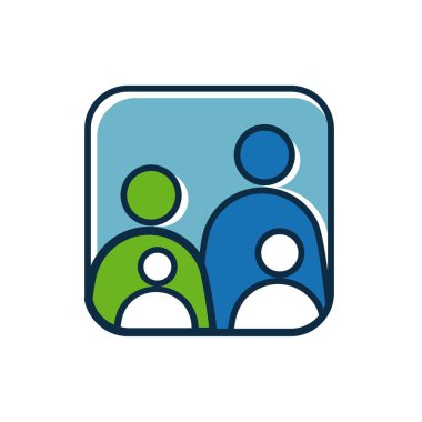 İnsan simgesinin vektör illüstrasyonu