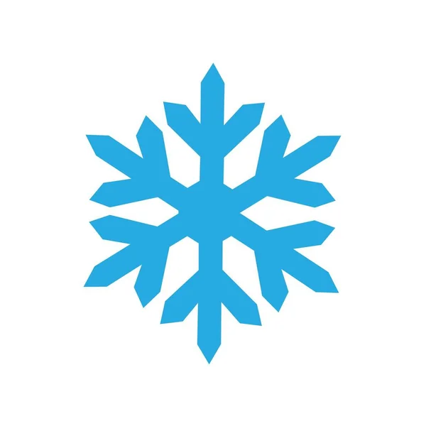 Sneeuwvlokje Pictogram Platte Illustratie Van Winter Sneeuw Vector Pictogrammen Geïsoleerd — Stockvector