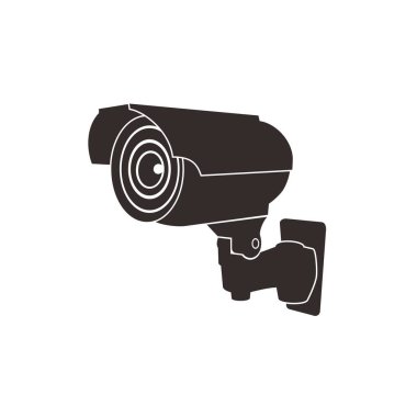CCTV Security camera icon.  Vector image