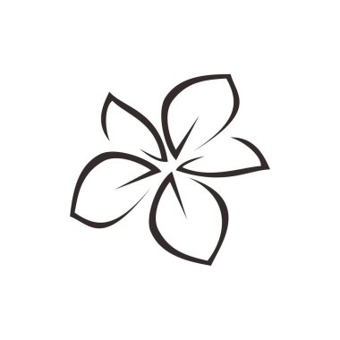 Beyaz arkaplanda yaprak simgesi izole edilmiş, çiçek şeffaf işareti, ana konsept veya logo, doğrusal sembol