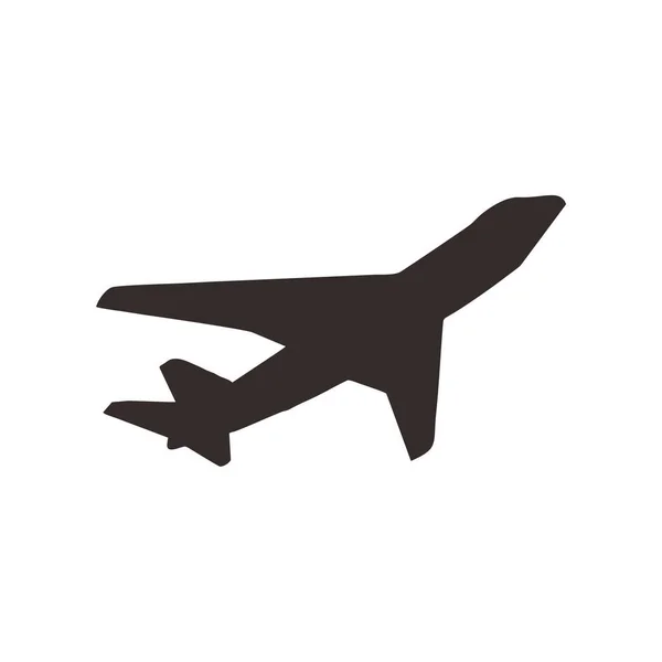 Airplane Icon Flat Design Simple Illustration — Stock Vector