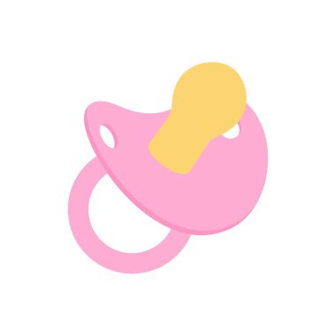 Bebek emziği. Düz çizim. vektör resmi