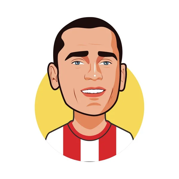 Antoine Griezmann Futbolista Profesional Imagen Vectorial — Vector de stock