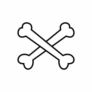 Çapraz kemik çizgisi vektör resmi