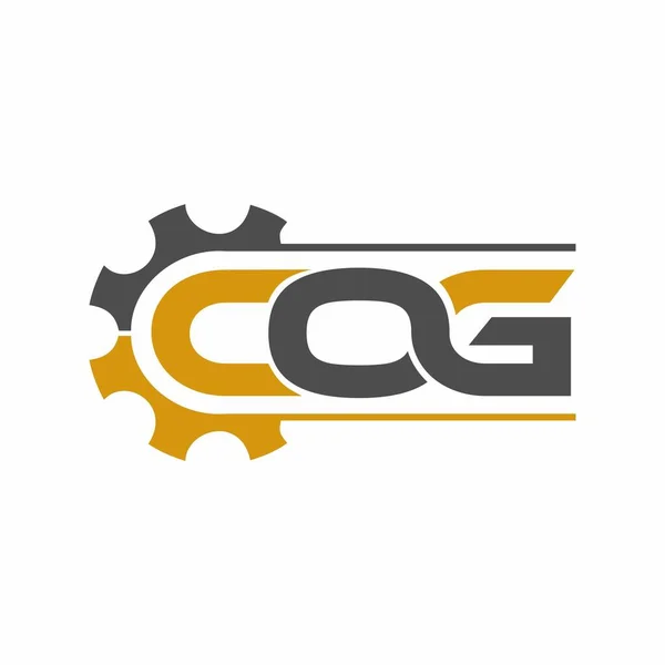 Gear Letter Cog Logo Icon Vector Image — Stock Vector