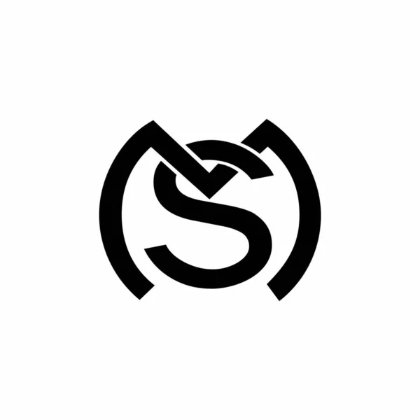 Harfli Logo Konsepti Vektör Resmi — Stok Vektör