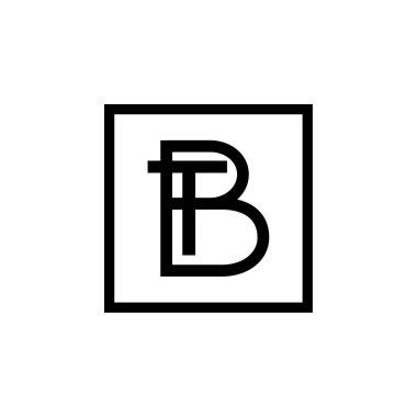 İlk TB logo tasarımı, vektör logo simgesi