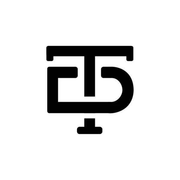 Eerste Afbeelding Van Het Logo — Stockvector