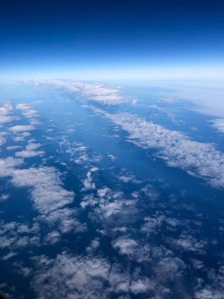 Clouds Sky Plane — Stock Photo, Image