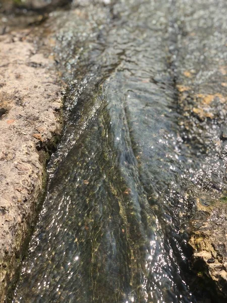 Primo Piano Una Goccia Acqua — Foto Stock