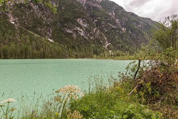 Durrensee Lago Delle Dolomiti Nel Nord Italia — Foto Stock