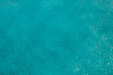 Plajların ve Sicilya Denizi 'nin havadan görünüşü