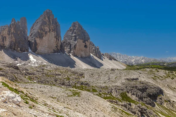 Dolomitas Trentino Três Peacks Lavaredo Pedras Grandes Unesco — Fotografia de Stock