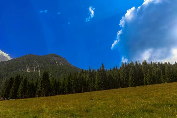 Panorama Das Dolomitas Itália Ideal Para Paisagem — Fotografia de Stock