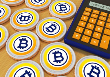 Bitcoin Gold. BTG, Bitcoin engelleme zincirine dayanan bir kripto para birimi. 3d oluşturma.