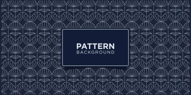 Oriental stilde kusursuz soyut çiçekli minimalist yaratıcı doğrusal desen