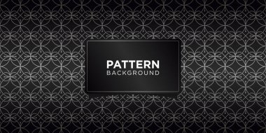 Doğrusal süsleme, tek renkli geometrik dikişsiz desen arkaplan dokusu doğu tarzı.