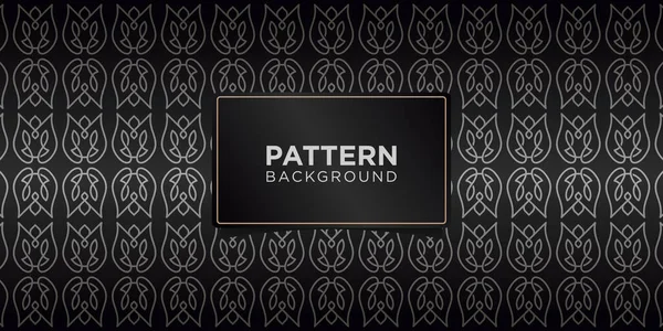 Art Deco Gouden Geometrische Bloemen Naadloze Patronen Achtergrond Luxe Ornamenten — Stockvector