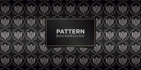 Art Deco Golden Geometric Floral Seamless Patterns Background Luxury Ornaments — Stock Vector