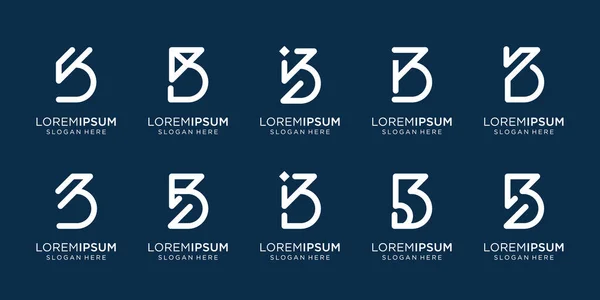 Set Van Creatieve Design Template Logo Voor Bedrijf Identiteit Corporate — Stockvector