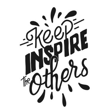 Diğerlerine ilham vermeye devam et. Salgın kampanyası için el yazması mektuplar. Tişört tasarımı için tipografi harfleri... tişört, çanta, kırtasiye, kartlar, posterler, giyim vs..