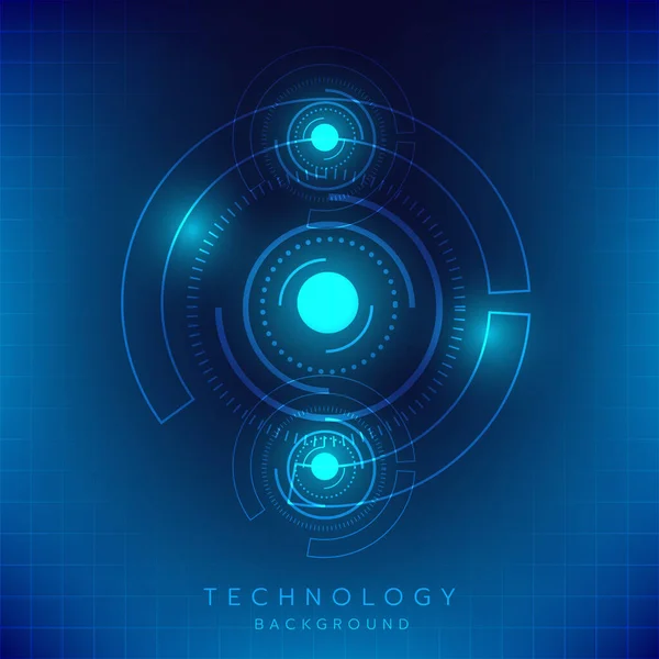 Tecnologia Digitale Tech Circuito Futuristico Digitale Design Astratto Futuristico Intelligenza — Vettoriale Stock