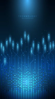 İleri teknoloji dijital teknoloji fütüristik devre dijital. Soyut gelecek tasarımı. Yapay zeka. Modern fütürist tasarım. Soyut teknoloji vektör resimleme arkaplanı.