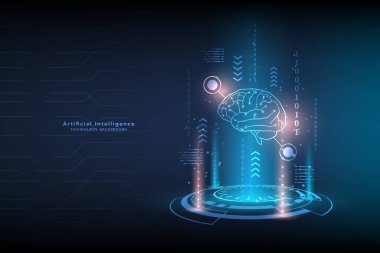 Yüksek teknolojili dijital devre dijital. Soyut fütüristik tasarım. Yapay zeka teknolojisi. Modern fütüristik tasarım. Fütürist kavramlarda veri analizi..