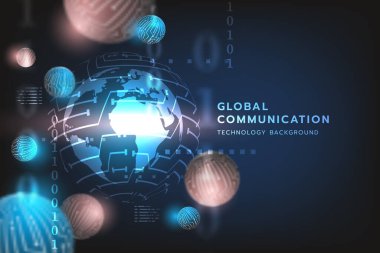 İleri teknoloji dijital teknoloji fütüristik devre dijital. Soyut fütüristik. Yapay zeka. Modern fütürist. Global, dünya ağ bağlantı teknolojisi geçmişi. vektör illüstrasyonu.