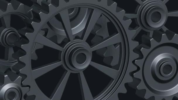 Cogs and gear rotating — 图库视频影像