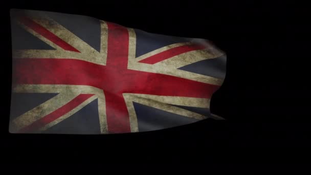 Государственный флаг Великобритании великих англичан . — стоковое видео