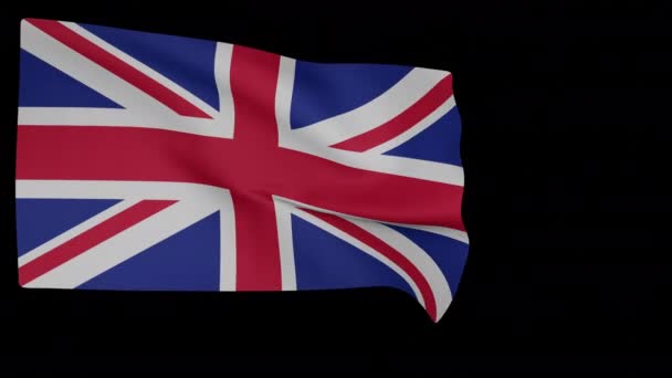 Государственный флаг Великобритании великих англичан . — стоковое видео