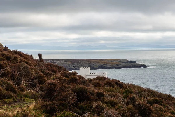 South Stack Leuchtturm Auf Einer Kleinen Insel Vor Der Nordwestküste — Stockfoto