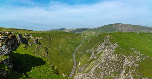 Winnats Pass Peak District National Park England April 2022 — Stockfoto