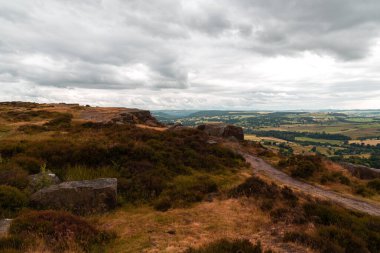 İngiltere 'de Ulusal Park Tepesi Bölgesi, Curbar Sınırı 2022.