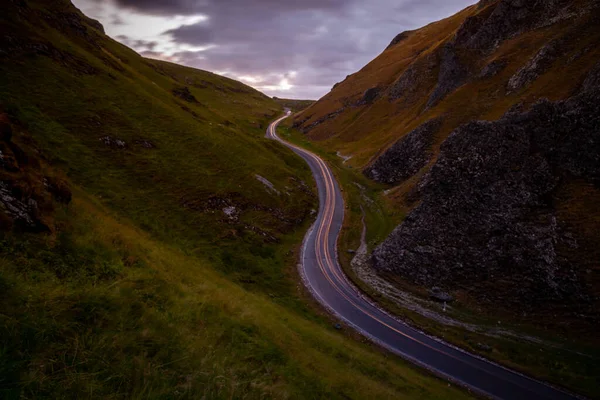 Winnats Pass National Park Peak District England Sunset 2022 — Stock Photo, Image