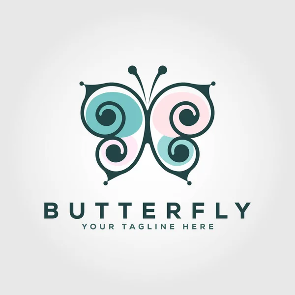 Butterfly Logo Premium Quality Design Vector Illustration — Archivo Imágenes Vectoriales