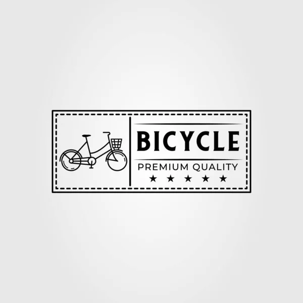 Faltrad Oder Fahrrad Oder Fahrrad Logo Vektor Illustration Design — Stockvektor