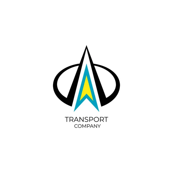 Транспортна Компанія Лого Ізольована Білому Тлі — стоковий вектор