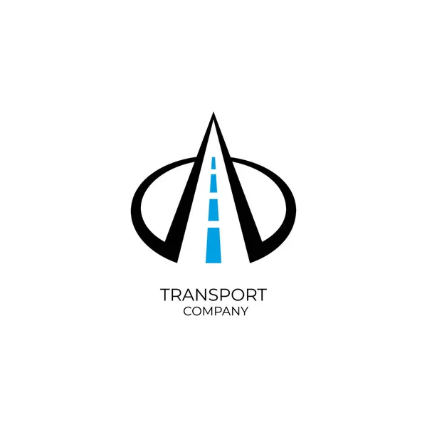 Transport Company Logo White Background — Stock Vector